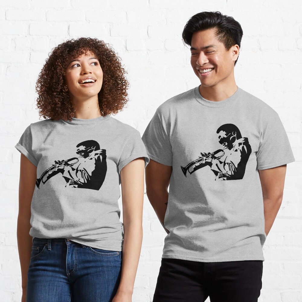 Miles Davis III Playing his Trumpet Artwork for Tshirts, Posters, Prints, Men, Women, Kids Classic T-Shirt