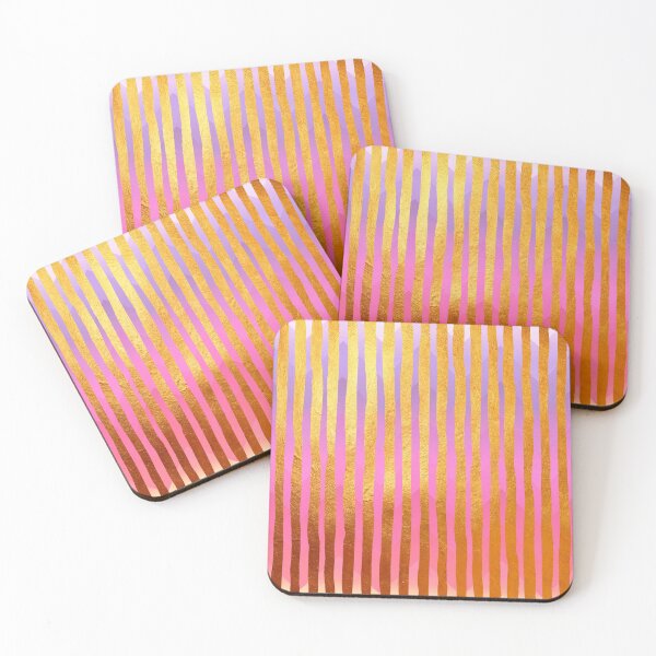Item preview, Gilded Cage gilt gold foil stripes over designed and sold by Glimmersmith.