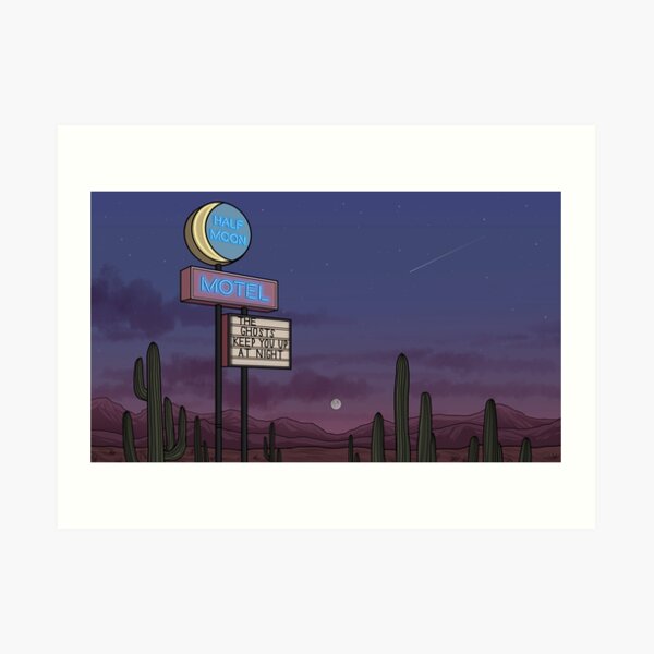 Ghost Motel Art Print