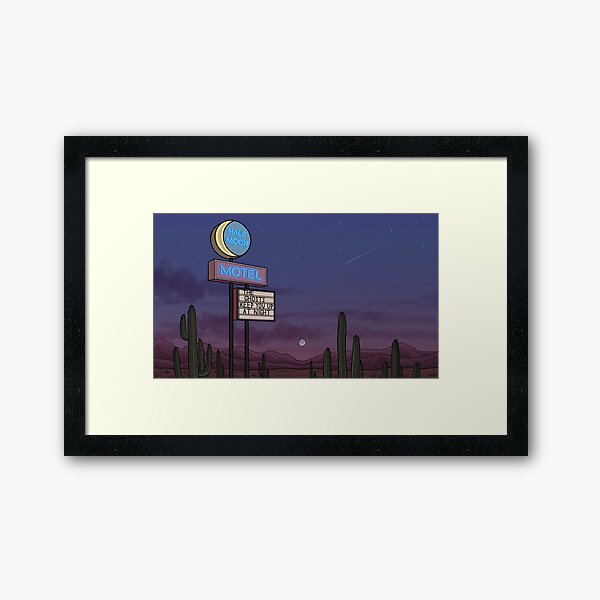 Ghost Motel Framed Art Print