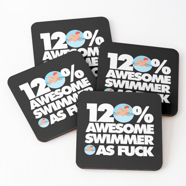 Item preview, 120% Awesome Swimmer AF Funny  designed and sold by elhefe.
