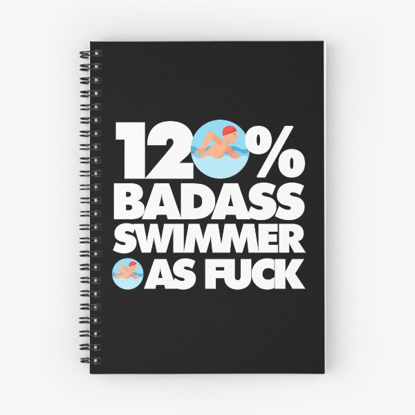 Item preview, 120% Badass Swimmer AF Funny  designed and sold by elhefe.