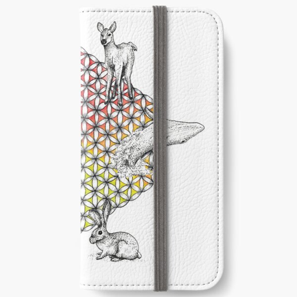 Flower of Life Totem iPhone Wallet