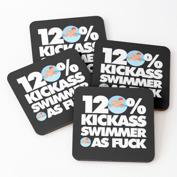 Item preview, 120% Kickass Swimmer AF Funny  designed and sold by elhefe.