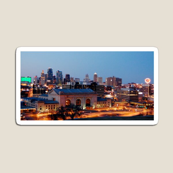 KC Skyline by J. Alexander Greenwood Magnet