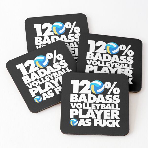 Item preview, 120% Badass Volleyball Player AF Funny  designed and sold by elhefe.