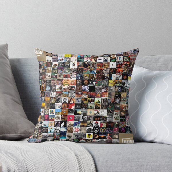 Greatest Hip Hop Albums 1986 - 2018 Throw Pillow