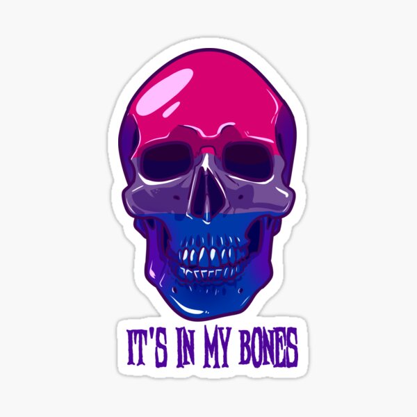 Bisexual Pride: It's In My Bones Sticker