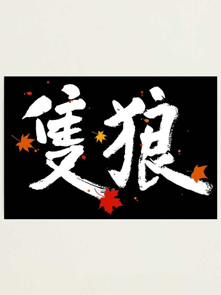 Lámina fotográfica con la obra «Sekiro Japanese Kanji» de