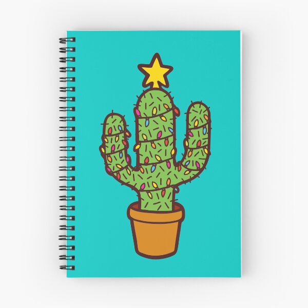 Item preview, Cactus Christmas Tree in Blue designed and sold by evannave.