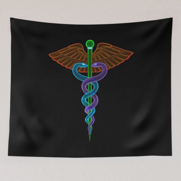 Item preview, Fluorescent Caduceus designed and sold by Smaragdas.