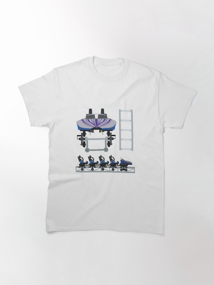 Alternate view of Do-dodonpa Coaster Train - S&S Air Launch Coaster Classic T-Shirt