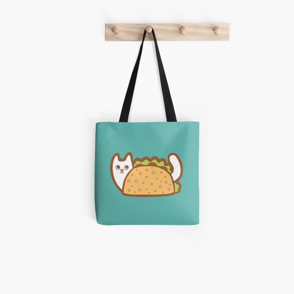 White Cat Taco Tote Bag