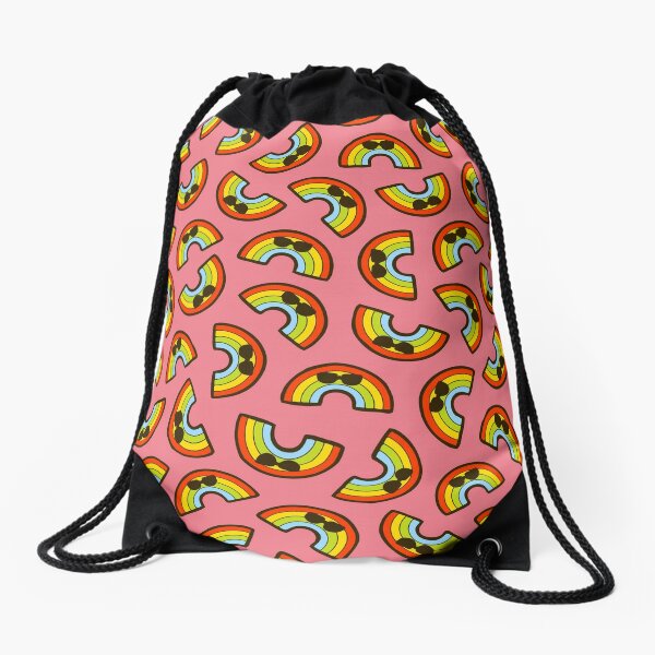 Cool Rainbow Pattern Drawstring Bag