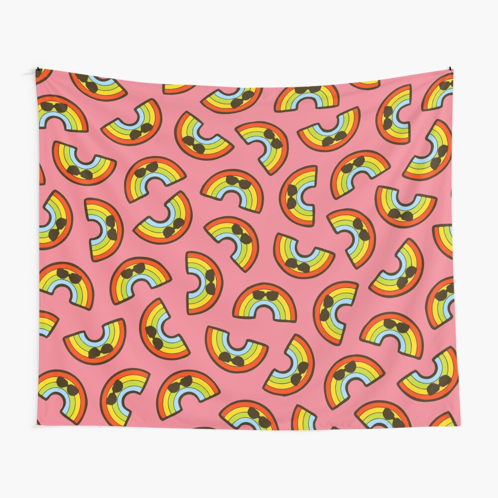 Rainbow Pride Pattern Wall Tapestry