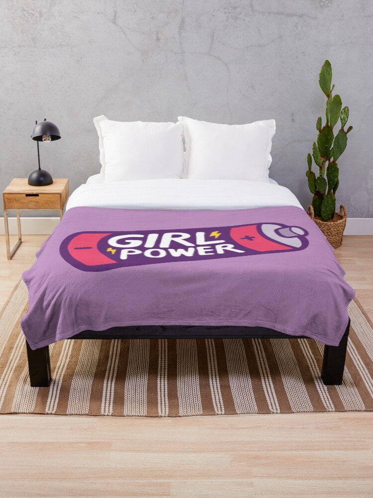 Girl Power Throw Blanket for Sale by evannave Redbubble