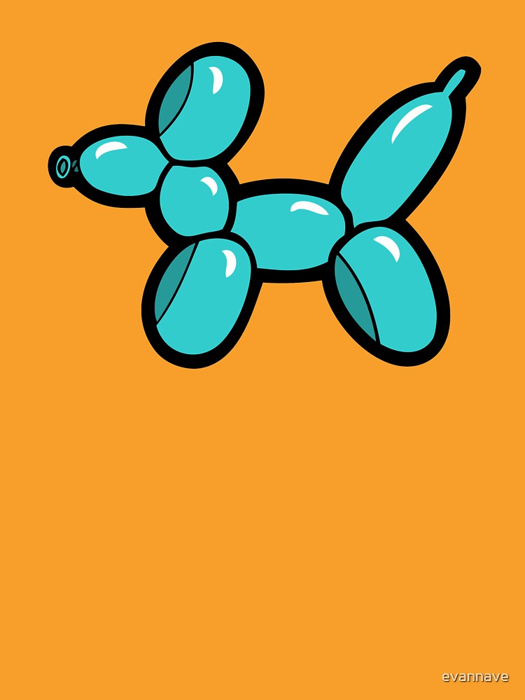 Balloon Animal Dogs Pattern in Coral by evannave