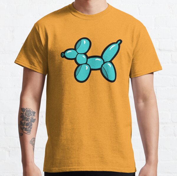 Balloon Animal Dogs Pattern in Coral Classic T-Shirt
