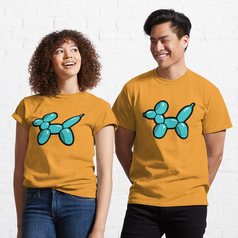 Balloon Animal Dogs Pattern in Coral Classic T-Shirt