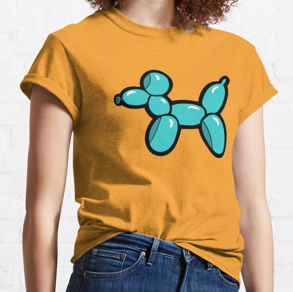 Balloon Animal Dogs Pattern in Coral Classic T-Shirt