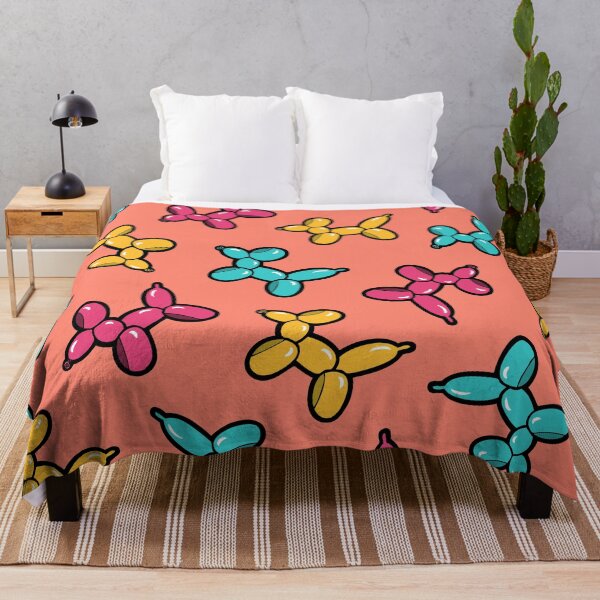 Item preview, Balloon Animal Dogs Pattern in Coral designed and sold by evannave.