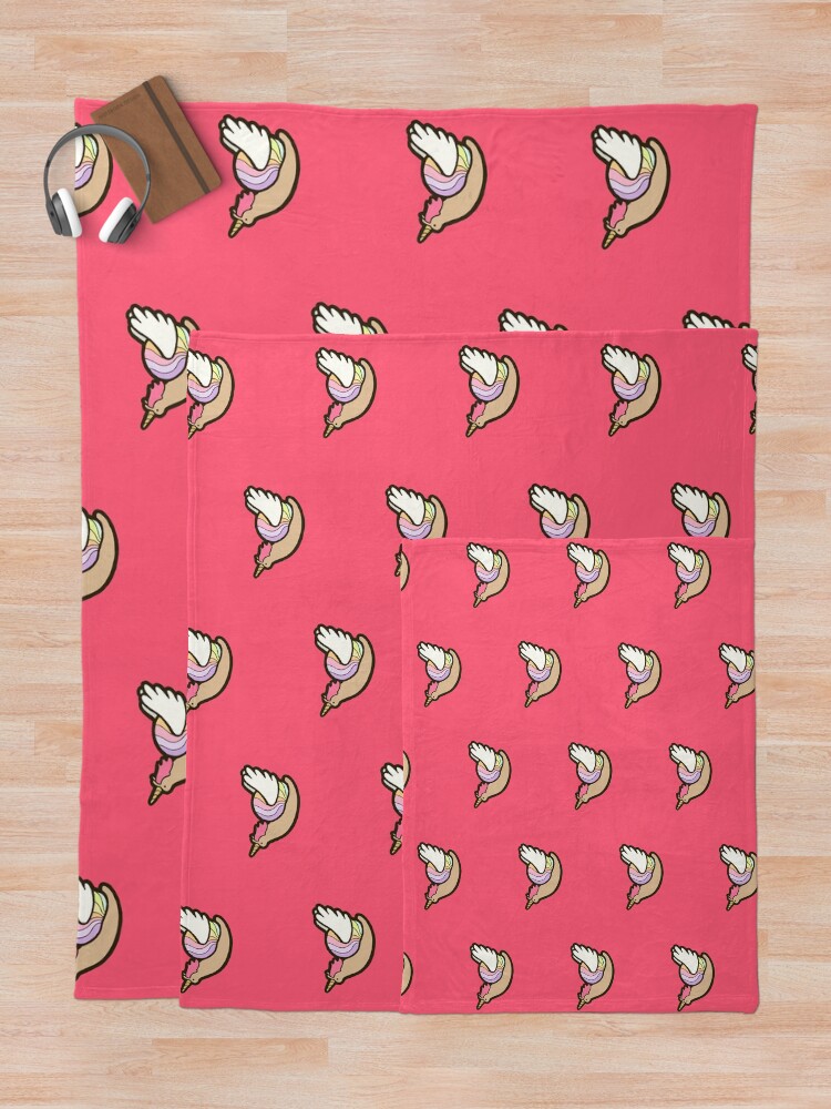Alternate view of Snailicorn Throw Blanket