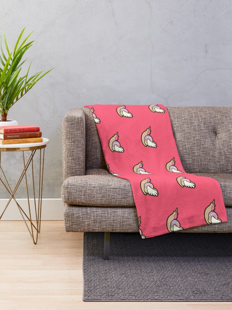 Alternate view of Snailicorn Throw Blanket