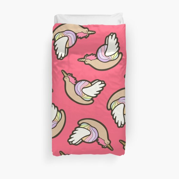 Snailicorn Pattern Duvet Cover