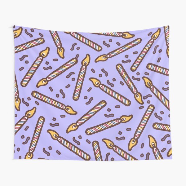 Celebration Candles Pattern Tapestry