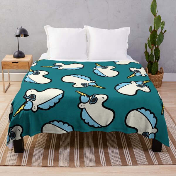 Item preview, Unicorns Are Cool Pattern - Blue designed and sold by evannave.