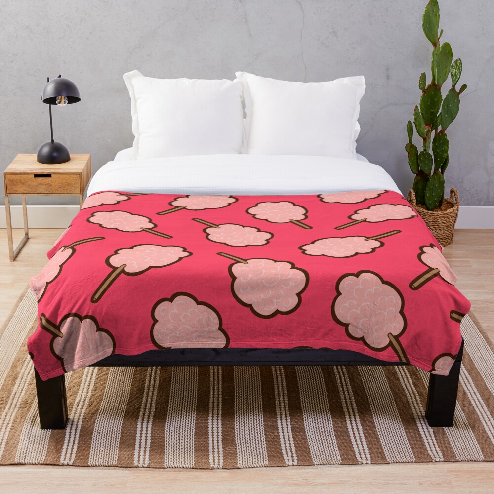 Cotton Candy Pattern Throw Blanket