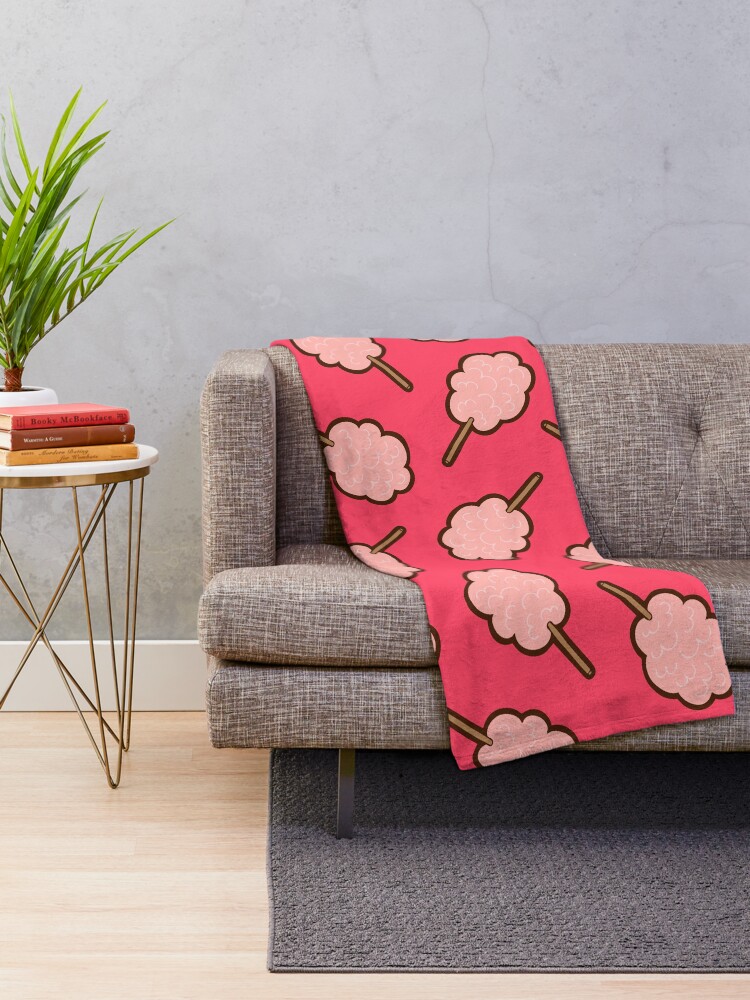 Alternate view of Cotton Candy Pattern Throw Blanket