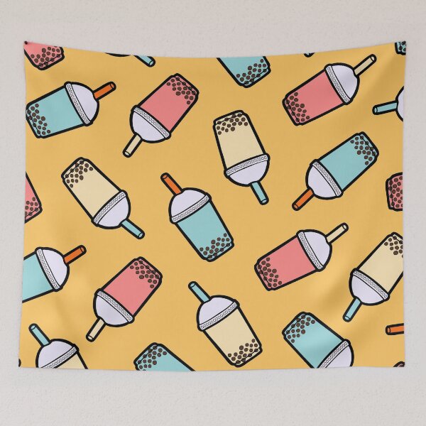 Item preview, Bubble Tea Pattern designed and sold by evannave.