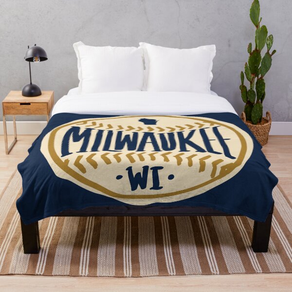 Item preview, Milwaukee Wisconsin Hand-Drawn Baseball Typography Design designed and sold by thegoodwordsco.