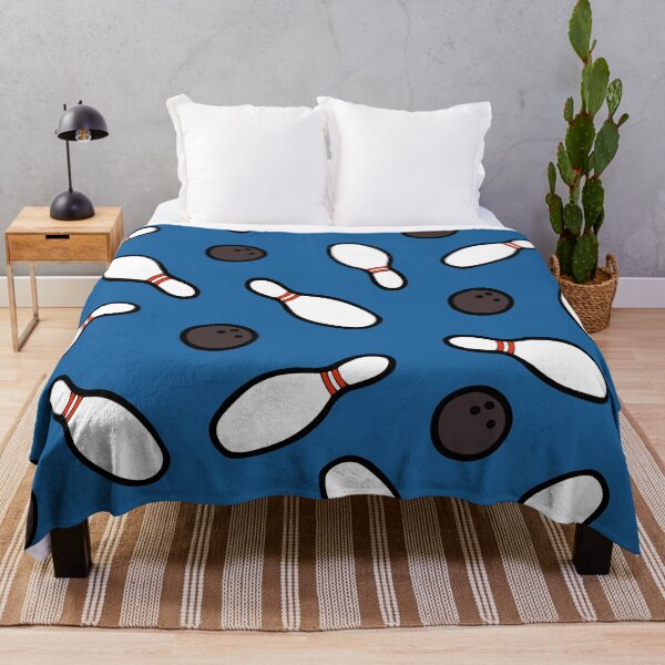 Bowling for Pins Pattern Throw Blanket