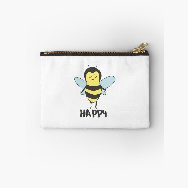 Item preview, Bee Happy Funny Cute Bee T-Shirt designed and sold by DreamyPanda.