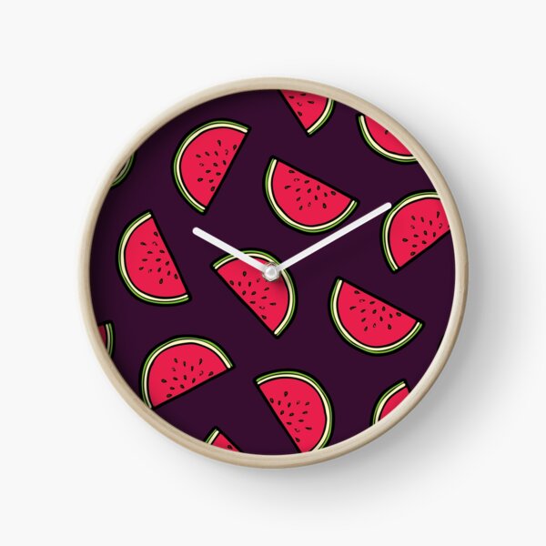Watermelon Pattern Clock