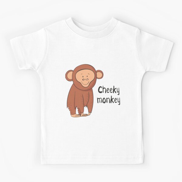 Cheeky Monkey Funny Black Kids Sweatshirt