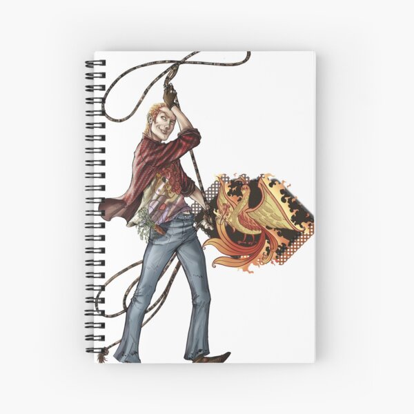 Marionettes in the Mist - Ashe (Phoenix & Unicorn Cowboy) 3 Spiral Notebook