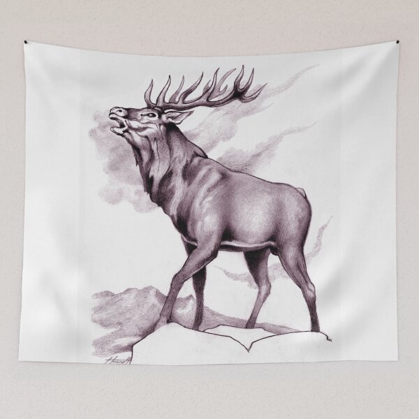 Item preview, Red Stag Challenge Sepia designed and sold by Patricia Howitt.