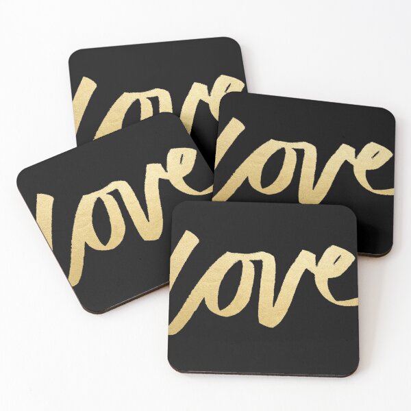 Item preview, Love Gold Black Typography designed and sold by evannave.