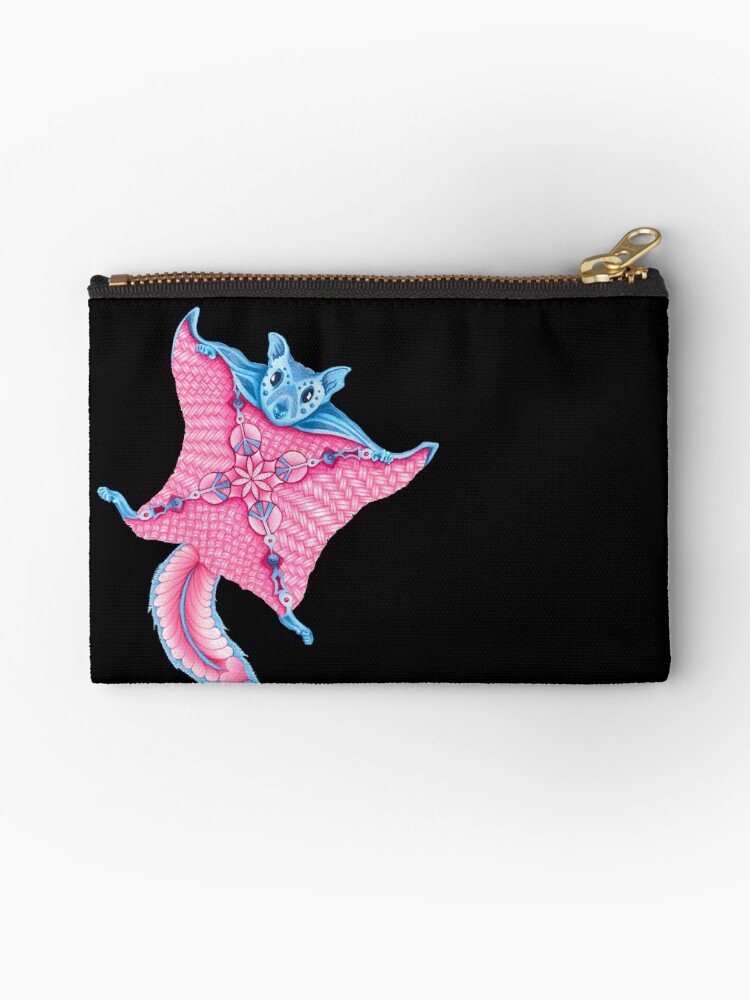Thumbnail 1 of 4, Zipper Pouch, Flying Squirrel Totem designed and sold by Free-Spirit-Meg.