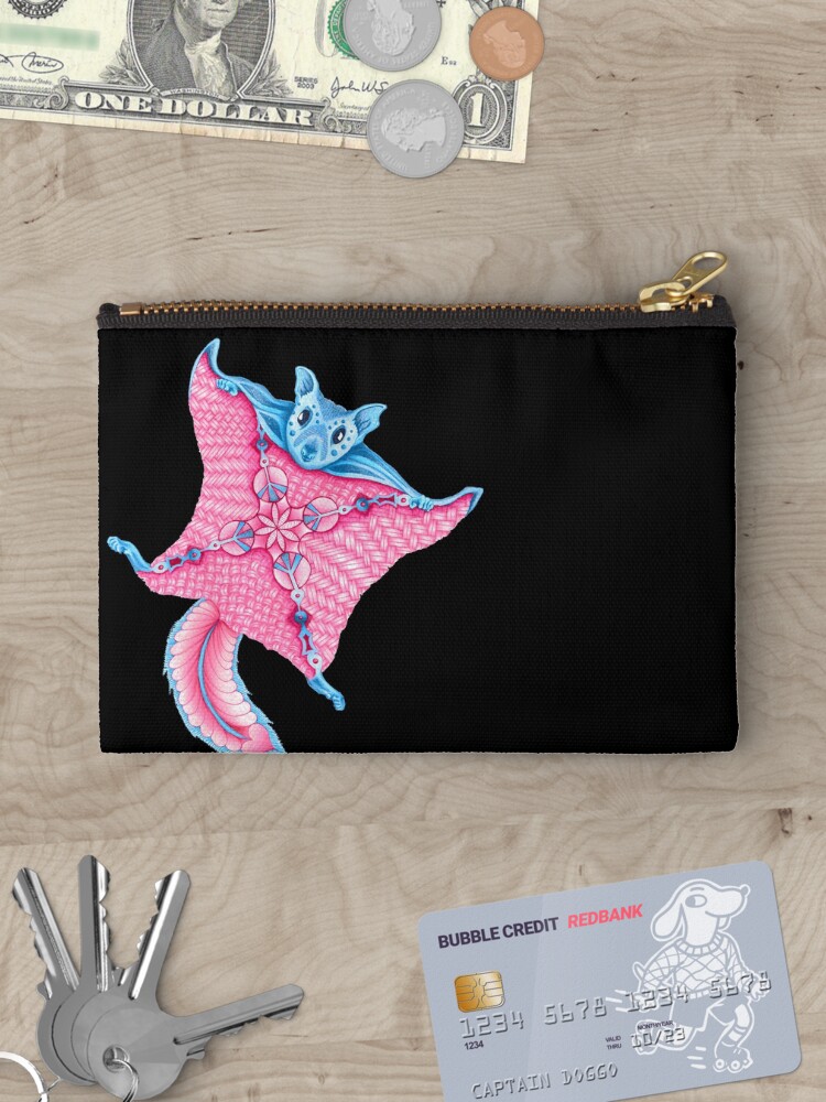 Thumbnail 3 of 4, Zipper Pouch, Flying Squirrel Totem designed and sold by Free-Spirit-Meg.