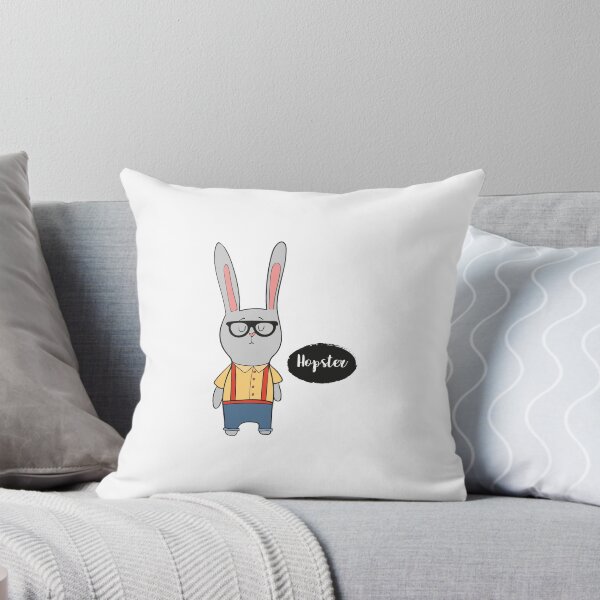 Item preview, Hopster Funny Rabbit Hipster T Shirt designed and sold by DreamyPanda.