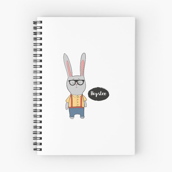 Item preview, Hopster Funny Rabbit Hipster T Shirt designed and sold by DreamyPanda.