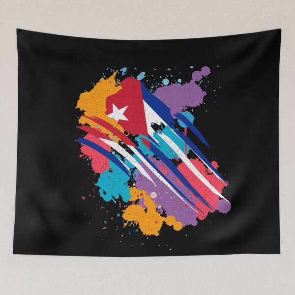 Item preview, Cuba flag distressed t-shirt designed and sold by Dubbra.