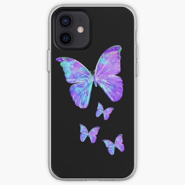Purple Butterflies by Jan Marvin iPhone Soft Case