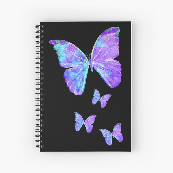 Purple Butterflies by Jan Marvin Spiral Notebook