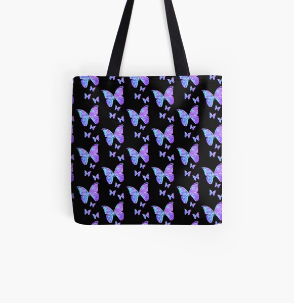 Purple Butterflies by Jan Marvin All Over Print Tote Bag