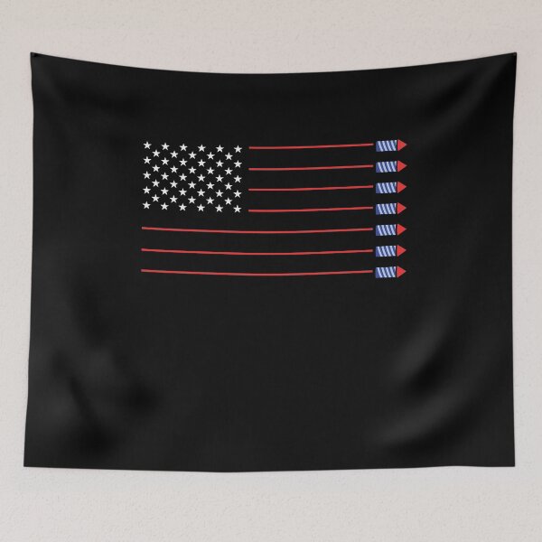 Item preview, Fireworks USA Flag designed and sold by ChiChingTees.